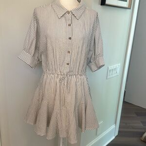 NWOT- Vestique mini striped dress. Size L